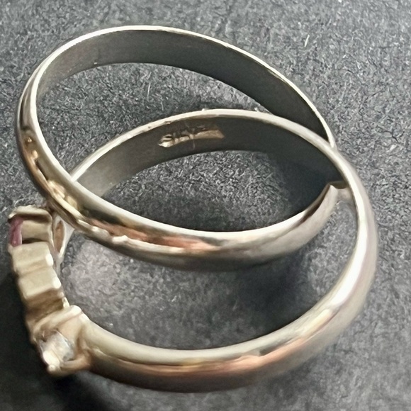 Silver COURRÈGES ring size 3.5 - Picture 3 of 3